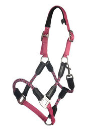 HKM Nele Halfter für Ponys aus Nylon in Pink – Bild 1 von 3
