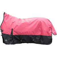 Produktbild von HKM Norwich Highneckdecke für Pferde aus 600D Material mit Fleecefutter Koralle Schwarz Größe 145