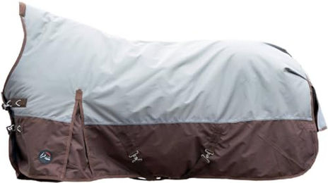 HKM Norwich Highneckdecke für Pferde aus 600D mit Fleecefutter Beige/Braun Größe 145 – Bild 1 von 9