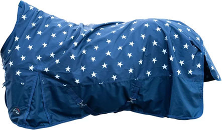 HKM Norwich Outdoor-Pferdedecke mit hohem Kragen aus Oxford-Gewebe in Blau 100g – Bild 1 von 1