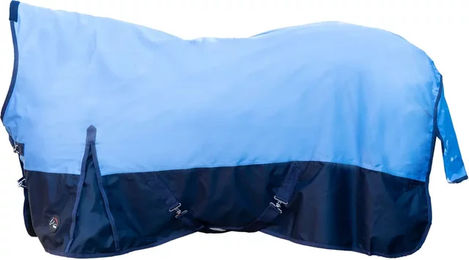 HKM Norwich Outdoor-Pferdedecke mit hohem Kragen aus Oxford-Gewebe in Blau – Bild 1 von 1