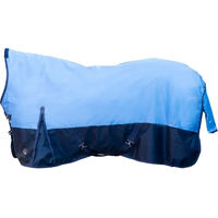 Produktbild von HKM Norwich Outdoor-Pferdedecke mit hohem Kragen aus Oxford-Gewebe in Blau