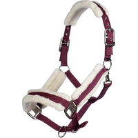 Produktbild von HKM Nylonhalfter Strong mit Plüschpolster für Ponys in Bordeaux