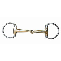 Produktbild von HKM Olivenkopfgebiss Argentan mit Edelstahlringen für Pferde 18 mm 55/115 Weite