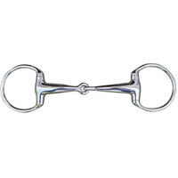 Produktbild von HKM Olivenkopfgebiss einfach gebrochen aus massivem Edelstahl für Pferde 18 mm