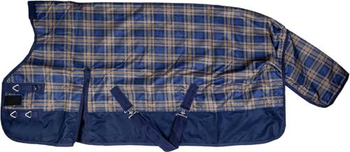 Produktbild von HKM Orlando Karo Pferdedecke navy/grün karo 135