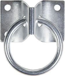 HKM Pferde-Anbindering aus verzinktem Metall in Silber – Bild 1 von 1