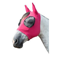 Produktbild von HKM Pferde Fliegenschutzmaske Elastic mit UV-Schutz LSF 30+ in Magenta Größe XS