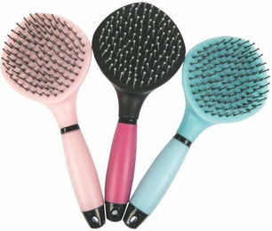 HKM Pferdebürste für Mähne und Schweif mit Gelgriff 3er Set – Bild 1 von 1