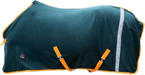HKM Pferdedecke Abschwitzdecke Reflection Fleece Dunkelblau 135 – Bild 1 von 2