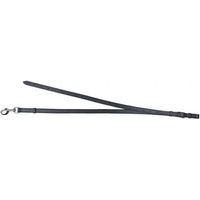 Produktbild von HKM Pferdezügel aus Leder in Schwarz mit Silberbeschlag für Ponys