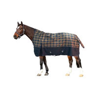 Produktbild von HKM Pittsburgh Karo Pferdedecke Navy/Braun Karo 135