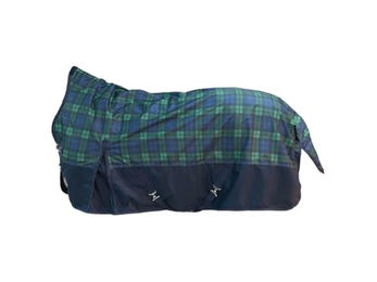 Produktbild von HKM Pittsburgh Karo Pferdedecke navy/grün karo Größe 125