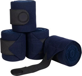 HKM Polobänder für Pferde Gamaschen aus Fleece Blau 4er Set – Bild 1 von 1