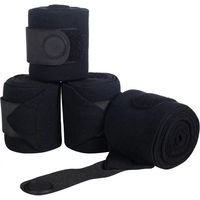 Produktbild von HKM Polobänder für Pferde Gamaschen aus Fleece Schwarz 4er Set