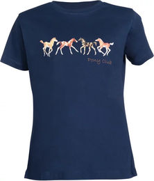 HKM Pony Club T-Shirt für Kinder aus Baumwolle Blau 11/12 Jahre – Bild 1 von 1