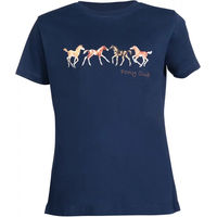 Produktbild von HKM Pony Club T-Shirt für Kinder aus Baumwolle Blau 13/14 Jahre
