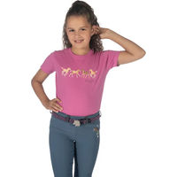 Produktbild von HKM Pony Club T-Shirt für Kinder aus Baumwolle Rosa 7/8 Jahre