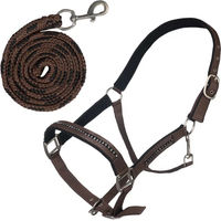 Produktbild von HKM Pony Halfter aus Nylon mit Karabiner in Braun