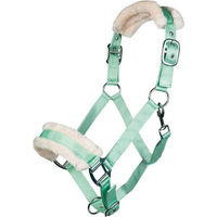 Produktbild von HKM Pony Halfter mit Plüschpolsterung Lime Grün