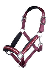 HKM Pony Stallhalfter Berry mit Strasssteinen in Dunkelgrau aus Nylon – Bild 1 von 1