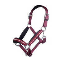 Produktbild von HKM Pony Stallhalfter Berry mit Strasssteinen in Dunkelgrau aus Nylon