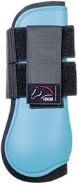 HKM Premium Gamaschen Beinschutz für Pferde Aqua Schwarz – Bild 1 von 1