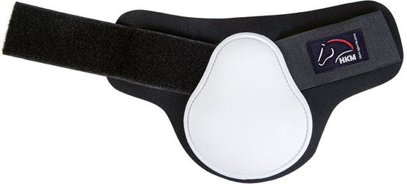 HKM Premium Gamaschen für Warmblut Pferde Beinschutz Weiß/Schwarz One Size – Bild 1 von 1