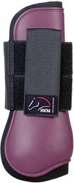 HKM Premium Gamaschen Streichkappen für Pferde Weinrot Schwarz One Size – Bild 1 von 1