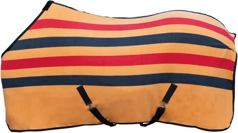 HKM Professional Premium Trocknende Fleecedecke für Pferde Orange Bunt 165 cm – Bild 1 von 1