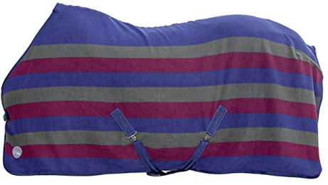 HKM Profi Abschwitzdecke Professional aus Fleece für Pferde Dunkelgrün Weinrot Dunkelblau 135 – Bild 1 von 1