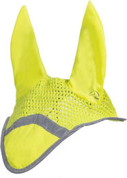 HKM Reflective Fliegenhaube mit Fliegenohren in Neon Gelb für Pferde – Bild 1 von 1