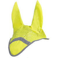 Produktbild von HKM Reflective Fliegenhaube mit Fliegenohren in Neon Gelb für Pferde