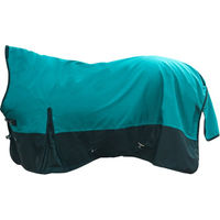 Produktbild von HKM Regendecke Glasgow Highneckdecke mit Fleecefutter Größe 115 petrol/schwarz