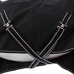 HKM Regendecke Innsbruck HighNeck für Pferde mit Polarfleece 0g Schwarz – Bild 1 von 4