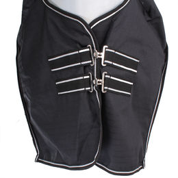 HKM Regendecke Innsbruck HighNeck für Pferde mit Polarfleece 0g Schwarz – Bild 1 von 4