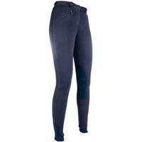 Produktbild von HKM Reiterhose Penny Easy für Mädchen mit Kniebesatz aus Baumwolle in Blau