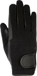 HKM Reithandschuhe aus Kunstleder für Damen und Herren Winter Schwarz XXL – Bild 1 von 1