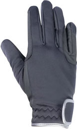 HKM Reithandschuhe Basil Unisex Grau Schwarz XL – Bild 1 von 1