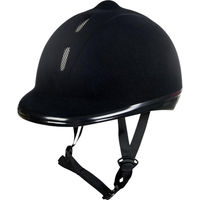 Produktbild von HKM Reithelm New Flock Schwarz Größe M 53-57 cm mit VG1 und BSI Zertifizierung