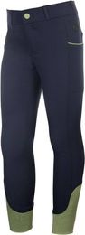 HKM Reithose Claire Mädchen Silikon-Vollbesatz Graugrün Größe 134-140 – Bild 1 von 2