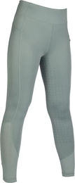 HKM Reithose Damen Harbour Island Full Grip Grün Größe 32/34 – Bild 1 von 1