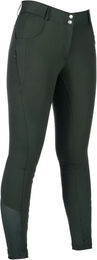 HKM Reithose für Damen mit Silikon-Mid-Grip in Grün – Bild 1 von 1