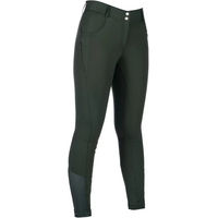 Produktbild von HKM Reithose für Damen mit Silikon-Mid-Grip in Grün
