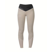 Produktbild von HKM Reithose für Damen mit Silikon-Vollbesatz in Grün/Beige Größe 40-42