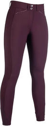 HKM Reithose Helene Damen Mid Grip Rot wasserabweisend – Bild 1 von 1