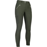 Produktbild von HKM Reithose Lia High Waist Full Grip für Mädchen in Grün Größe 13/14 Jahre