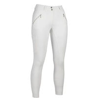Produktbild von HKM Reithose Lia High Waist Turnierhose Full Grip Mädchen Weiß 11/12 Jahre