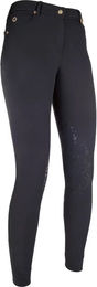HKM Reithose Mid Grip Damen Schwarz Größe 34 – Bild 1 von 1