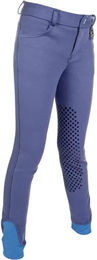 HKM Reithose Mid Grip für Mädchen in Blau Größe 10 Jahre – Bild 1 von 1